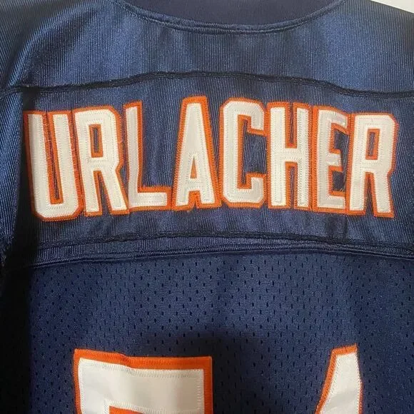 Chicago Bears #54 Brian Urlacher NFL Equipment Reebok Vintage Jersey - Picture 11 of 11
